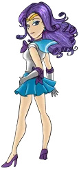 Size: 788x1716 | Tagged: safe, artist:violet-feather, derpibooru import, rarity, human, crossover, humanized, sailor moon, solo