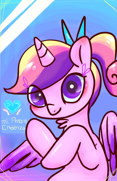 Size: 720x1114 | Tagged: artist:mirululu, derpibooru import, princess cadance, safe, solo