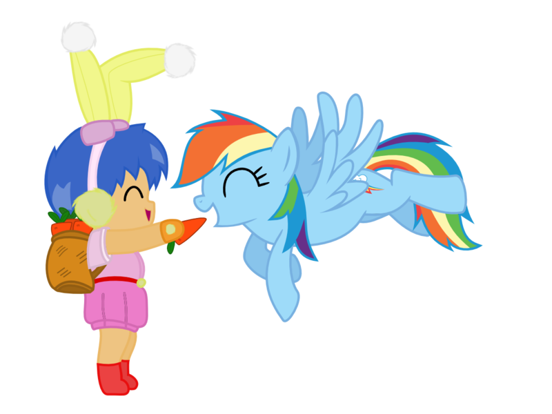 Size: 1200x900 | Tagged: safe, artist:s.guri, derpibooru import, rainbow dash, carrot, mado king granzort, simple background, smiling, transparent background, vector