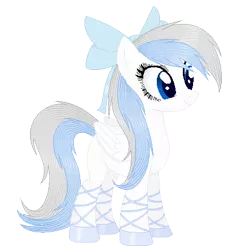 Size: 408x442 | Tagged: safe, artist:etosama, derpibooru import, oc, oc:avalon rose, unofficial characters only, pegasus, pony, bow, solo