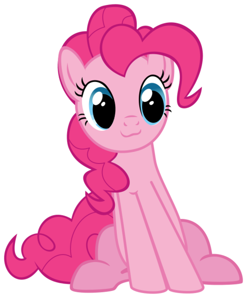 Size: 596x720 | Tagged: :3, artist:poniiandii, cute, derpibooru import, diapinkes, pinkie pie, safe, simple background, sitting, solo, svg, testing testing 1-2-3, transparent background, vector