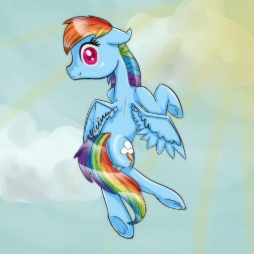 Size: 512x512 | Tagged: safe, artist:epiclunadragon, derpibooru import, rainbow dash, solo, underhoof