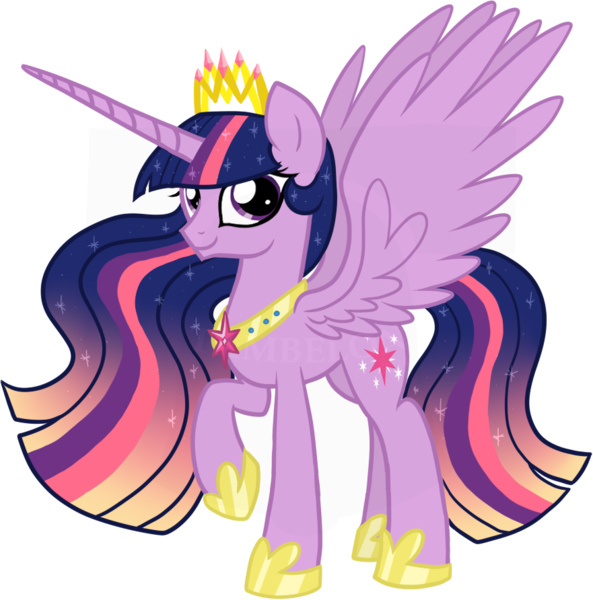 Size: 881x892 | Tagged: safe, artist:tambelon, derpibooru import, twilight sparkle, twilight sparkle (alicorn), alicorn, pony, ethereal mane, female, hilarious in hindsight, hoof shoes, jewelry, lightly watermarked, mare, older, peytral, regalia, solo, tiara, ultimate twilight, watermark