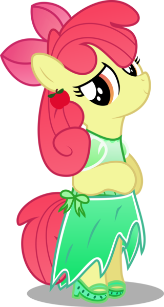 Size: 2659x4987 | Tagged: safe, artist:bigdream64, derpibooru import, apple bloom, pony, adorabloom, bipedal, clothes, cute, dress, sandals, shoes, simple background, solo, standing, transparent background, vector