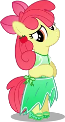 Size: 2659x4987 | Tagged: safe, artist:bigdream64, derpibooru import, apple bloom, pony, adorabloom, bipedal, clothes, cute, dress, sandals, shoes, simple background, solo, standing, transparent background, vector