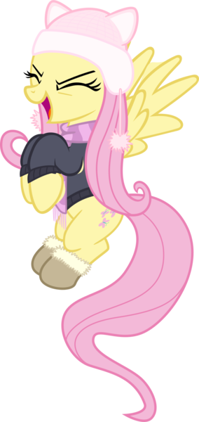 Size: 679x1433 | Tagged: safe, artist:cheezedoodle96, derpibooru import, fluttershy, pegasus, pony, .svg available, boots, bottomless, clothes, cute, eyes closed, female, flutteryay, flying, hat, mare, open mouth, partial nudity, scarf, shyabetes, simple background, smiling, solo, spread wings, svg, sweater, sweatershy, transparent background, vector, winter outfit, yay