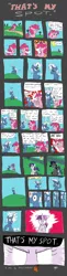 Size: 1280x5231 | Tagged: safe, artist:greenlinzerd, derpibooru import, pinkie pie, pokey pierce, rarity, oc, oc:bramble patch, oc:lexica, alicorn, pony, alicorn oc, comic, the big bang theory