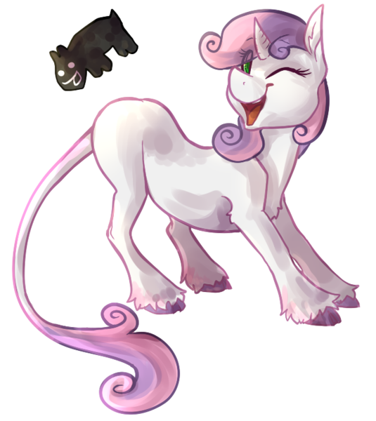 Size: 631x708 | Tagged: artist:thelionmedal, classical unicorn, derpibooru import, leonine tail, safe, skippy, skippy the moonrock, solo, sweetie belle