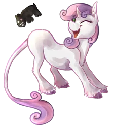 Size: 631x708 | Tagged: artist:thelionmedal, classical unicorn, derpibooru import, leonine tail, safe, skippy, skippy the moonrock, solo, sweetie belle
