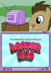 Size: 564x800 | Tagged: derpibooru import, doctor who, doctor whooves, exploitable meme, meme, obligatory pony, safe, the animated adventures of doctor who, time turner, tv meme