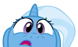 Size: 5000x3069 | Tagged: safe, artist:tardifice, derpibooru import, trixie, pony, unicorn, magic duel, cross-eyed, cute, d:, diatrixes, faic, female, frown, looking at you, mare, open mouth, simple background, solo, transparent background, vector, wide eyes