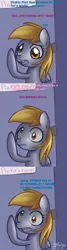 Size: 400x1500 | Tagged: safe, artist:solar-slash, derpibooru import, derpy hooves, pegasus, pony, ask pinkie pie solutions, ask, dreamy, female, mare, solo, tumblr