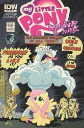 Size: 1265x1920 | Tagged: artist:tonyfleecs, bulk biceps, comic cover, cover, derpibooru import, fluttershy, idw, idw advertisement, official, rarity, safe, spitfire, spoiler:comic22, the incredible hulk