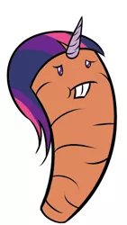 Size: 269x476 | Tagged: artist:lupo-lycanth, bucktooth, carrot, derpibooru import, safe, twilight sparkle, wat