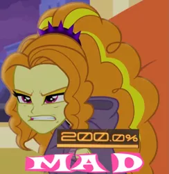 Size: 661x677 | Tagged: safe, derpibooru import, adagio dazzle, equestria girls, rainbow rocks, 200% mad, expand dong, exploitable meme, female, gem, gritted teeth, meme, metal gear, metal gear rising, reaction image, siren gem