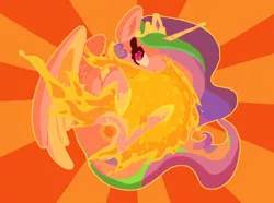 Size: 1075x800 | Tagged: artist:paintrolleire, derpibooru import, princess celestia, safe, solo, sun, tangible heavenly object