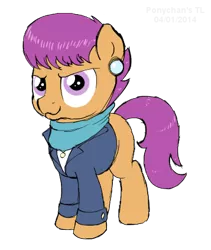 Size: 357x423 | Tagged: artist:haretrinity, derpibooru import, ms. harshwhinny, professionalism, safe, scootaloo, simple background, solo, transparent background