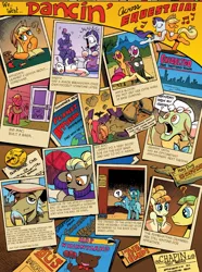 Size: 1400x1883 | Tagged: safe, derpibooru import, idw, apple bloom, applejack, aunt orange, big macintosh, granny smith, rarity, scootaloo, sweetie belle, the stranger (character), uncle orange, earth pony, pony, spoiler:comic, spoiler:comicff8, applewood, bits, chicoltgo, cincineighti, coin, conan the barbarian, cutie mark crusaders, fortune cookie, glasses, gyro-flyer, male, mud, mustard, planet applewood, stallion, the big lebowski, the oranges, the stranger, whinnyland, wilhelm wombat, world's biggest ball of yarn