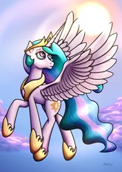 Size: 3682x5208 | Tagged: artist:brainedbysaucepans, derpibooru import, princess celestia, safe, solo