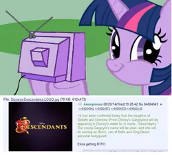 Size: 675x609 | Tagged: safe, derpibooru import, twilight sparkle, 4chan, /co/, exploitable meme, gargoyles, meme, obligatory pony, tv meme