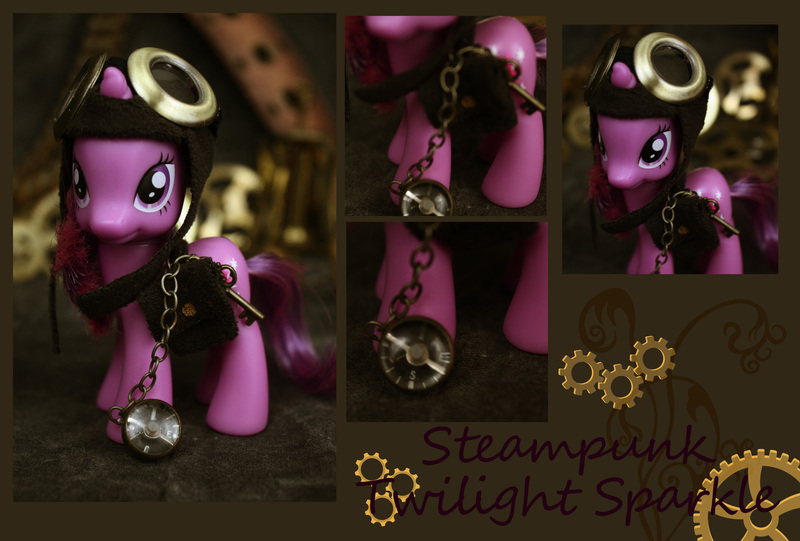 Size: 6941x4691 | Tagged: absurd resolution, artist:bluepaws21, brushable, custom, derpibooru import, safe, steampunk, toy, twilight sparkle