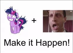 Size: 650x478 | Tagged: craig toomey, derpibooru import, exploitable meme, make it happen, meme, safe, stephen king, the langoliers, twilight snapple, twilight sparkle