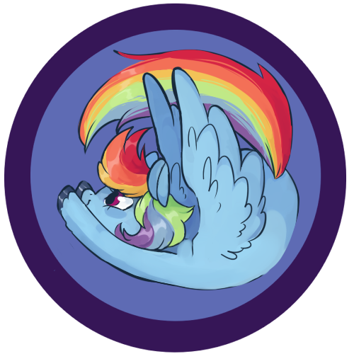 Size: 500x500 | Tagged: artist:techtechno, button, derpibooru import, hooves, rainbow dash, safe, solo