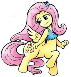 Size: 600x651 | Tagged: artist:spearcarrier, centaur, centaurified, centaurshy, clothes, derpibooru import, female, fluttershy, heart, pegataur, ponytaur, safe, solo, tanktop