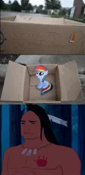 Size: 844x1733 | Tagged: evil people finding dash meme, exploitable meme, fanfic:my little dashie, kocoum, meme, pocahontas, rainbow dash, safe