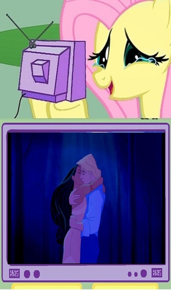 Size: 1468x2496 | Tagged: derpibooru import, disney, exploitable meme, fluttershy, john smith, meme, obligatory pony, pocahontas, safe, tv meme