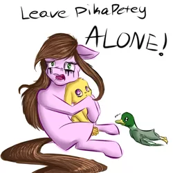 Size: 2000x2000 | Tagged: artist:airylefairy, barely pony related, crying, defending, drama, drama bait, duck, exploitable meme, floppy ears, frown, hug, leave britney alone, looking at you, meme, old meme, open mouth, pikachu, pikapetey, running makeup, sad, safe, sitting, spiderman thread