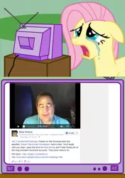 Size: 564x800 | Tagged: als, derpibooru import, exploitable meme, fluttercry, fluttershy, ice bucket challenge, meme, mike pollock, obligatory pony, phil muro, safe, tv meme