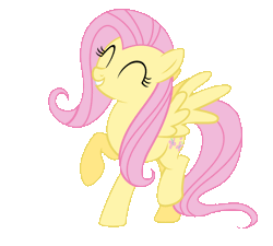 Size: 888x799 | Tagged: safe, artist:vulthuryol00, derpibooru import, fluttershy, pegasus, pony, filli vanilli, animated, cute, dance party, dancing, eyes closed, female, gif party, grin, happy, mare, shyabetes, simple background, smiling, solo, spread wings, transparent background, weapons-grade cute