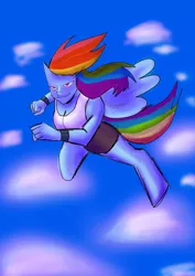 Size: 2480x3507 | Tagged: anthro, artist:lukemgh, derpibooru import, rainbow dash, safe