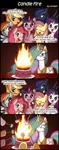 Size: 800x2020 | Tagged: safe, artist:uotapo, derpibooru import, applejack, fluttershy, pinkie pie, princess celestia, princess luna, rainbow dash, rarity, twilight sparkle, twilight sparkle (alicorn), alicorn, pony, :p, annoyed, bananalestia, birthday, birthday cake, birthday party, bonfire, cake, cakelestia, candle, comic, cute, dexterous hooves, eyeroll, eyes closed, female, fire, funny, grin, gritted teeth, hair over one eye, happy, hilarious, hoof hold, immortality, immortality blues, mane six, mare, marshmallow, mouth hold, old, open mouth, party, singing, slice of life, smiling, this will end in tears and/or a journey to the moon, tongue out, unamused, uotapo is trying to murder us