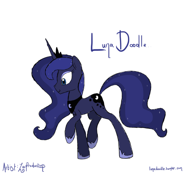 Size: 3456x3240 | Tagged: safe, artist:zacproductions, derpibooru import, princess luna, lunadoodle, simple background, sketch, solo