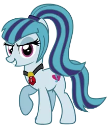 Size: 961x1131 | Tagged: safe, artist:kingdark0001, derpibooru import, sonata dusk, ponified, earth pony, pony, equestria girls, rainbow rocks, equestria girls ponified, female, gem, looking at you, mare, simple background, siren gem, solo, transparent background