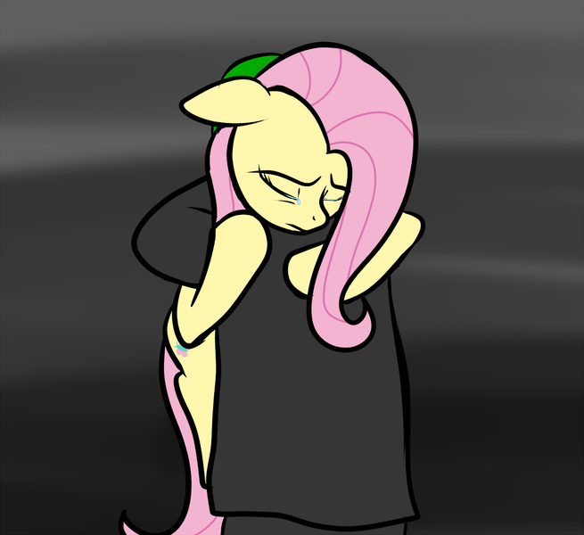 Size: 1200x1100 | Tagged: safe, artist:narbarnar, derpibooru import, fluttershy, oc, oc:anon, human, pegasus, pony, comforting, crying, hug, sad