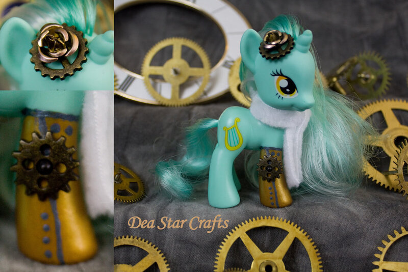 Size: 1024x683 | Tagged: artist:bluepaws21, brushable, custom, derpibooru import, lyra heartstrings, safe, steampunk, toy