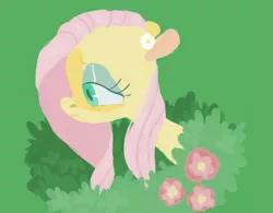 Size: 951x742 | Tagged: artist:sugaryboogary, derpibooru import, flower, fluttershy, safe, solo