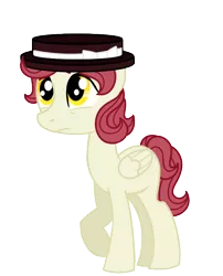 Size: 942x1164 | Tagged: safe, artist:rizzych, derpibooru import, ponified, earthbound, hat, simple background, solo, tony, transparent background