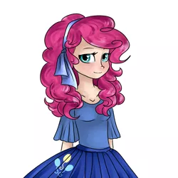 Size: 1024x1024 | Tagged: safe, artist:voilet14, derpibooru import, pinkie pie, human, humanized, solo