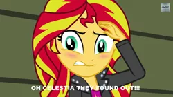 Size: 1920x1080 | Tagged: safe, derpibooru import, sunset shimmer, equestria girls, rainbow rocks, image macro, meme, text