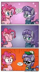 Size: 1000x1772 | Tagged: anticipation, artist:daniel-sg, aside glance, bait and switch, bling, breaking the fourth wall, comic, dawg, derpibooru import, gangsta, gangsta maud, gangsta rap, grand theft auto, it runs in the family, looking at you, maud pie, pinkie pie, safe, shocked, sideways glance, squee, subversion, sunglasses, surprised, wide eyes