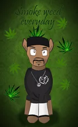 Size: 1410x2268 | Tagged: artist:ritorical, derpibooru import, drugs, marijuana, ponified, safe, snoop dogg