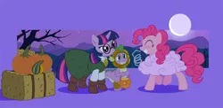 Size: 1004x488 | Tagged: agatha heterodyne, artist:brianblackberry, derpibooru import, girl genius, nightmare night, pinkie pie, safe, spike, twilight sparkle