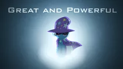 Size: 1920x1080 | Tagged: safe, artist:ninga-bob, artist:northwestcore, derpibooru import, trixie, pony, unicorn, cape, clothes, female, glow, great and powerful, hat, looking at you, mare, solo, trixie's cape, trixie's hat, vector, walking, wallpaper