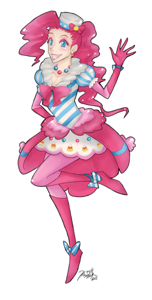 Size: 1674x3300 | Tagged: artist:dalishtook, clothes, derpibooru import, dress, gala dress, human, humanized, pinkie pie, safe, skinny, solo