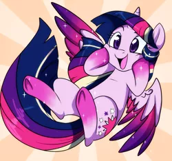Size: 1500x1401 | Tagged: safe, artist:lustrous-dreams, derpibooru import, twilight sparkle, twilight sparkle (alicorn), alicorn, pony, cute, female, filly, filly twilight sparkle, happy, mare, open mouth, pretty princess, rainbow power, smiling, solo, sparkles, spread wings, squee, squishy cheeks, sunburst background, twiabetes, underhoof