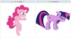 Size: 512x272 | Tagged: artist:archive-alicorn, derpibooru, derpibooru import, exploitable meme, juxtaposition, juxtaposition win, meme, meta, pinkie pie, safe, this will end in tears, twilight sparkle